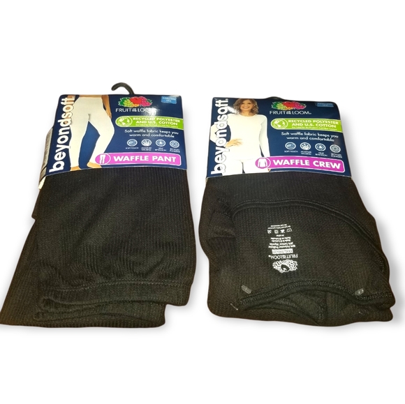 Waffle Knit Crew Neck Top and Pant Beyond Soft Sz XXL / 3XG - Picture 5 of 5